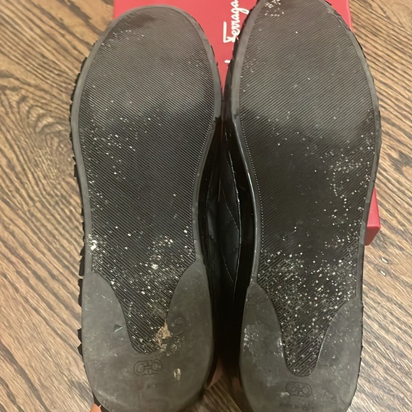 Ferragamo Lady Q Quilted Ballet Flats - 8 - Picture 7 of 11